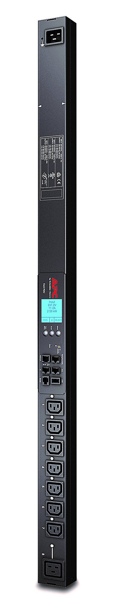 APC RACK PDU 2G, SWITCHED, ZEROU, 16A, 100-240V, (7) C13 & (1) C19