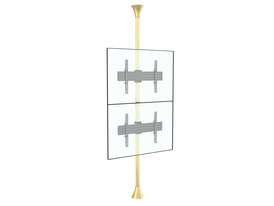 M FLOOR TO CEILING MOUNT PRO MBFC2U BRASS