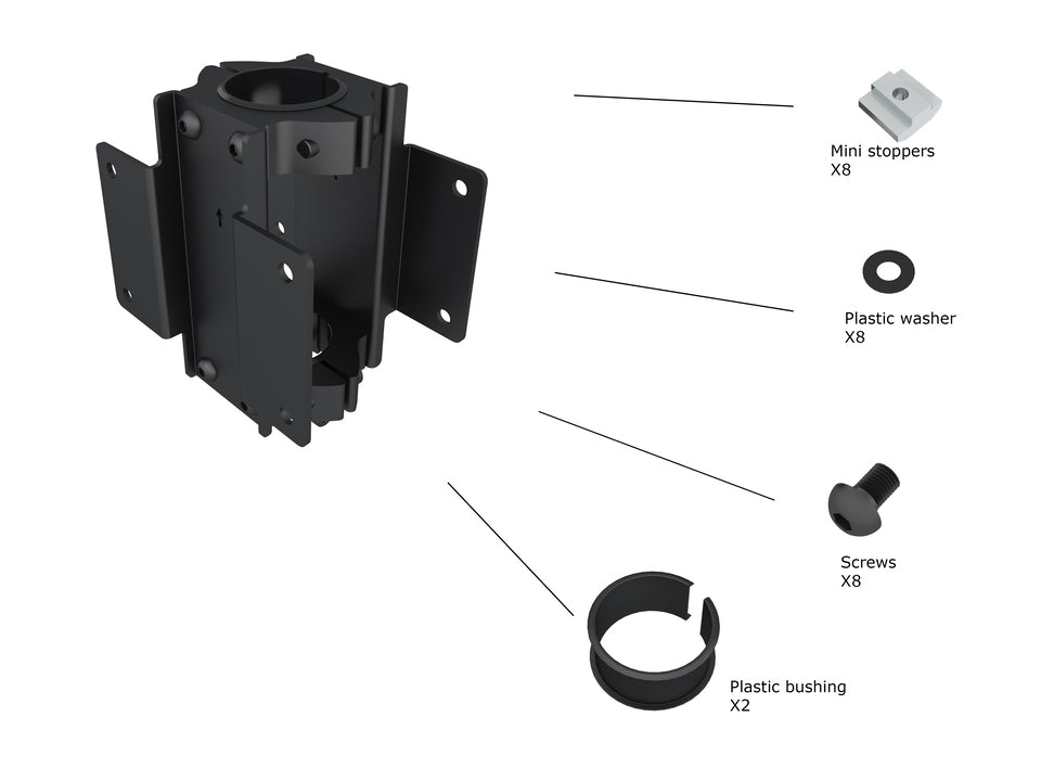 M PRO SERIES - DUAL POLE CLAMP