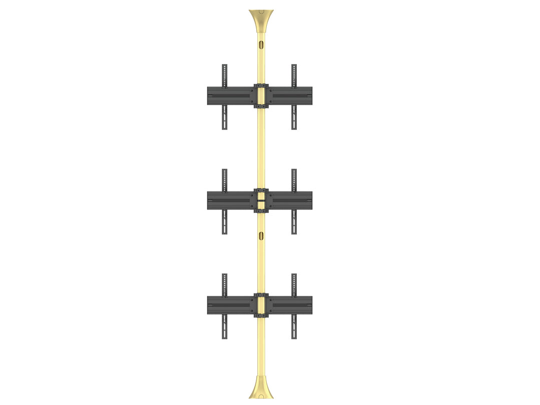 M FLOOR TO CEILING MOUNT PRO MBFC3U BRASS