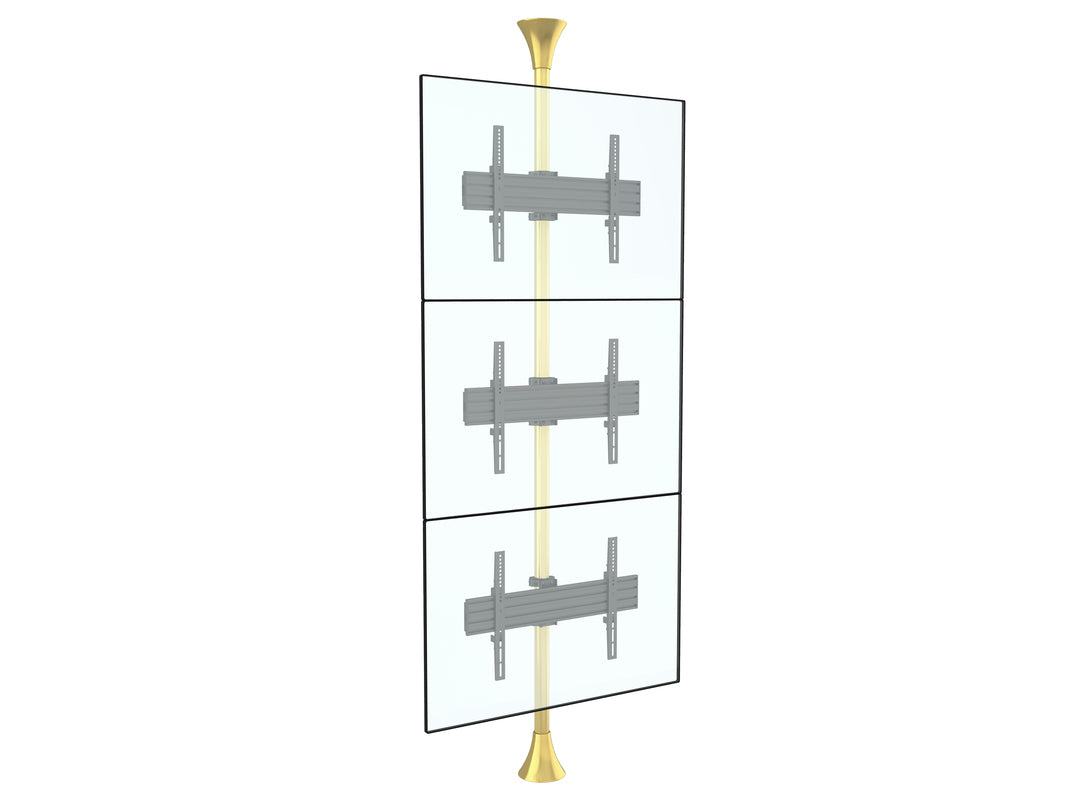 M FLOOR TO CEILING MOUNT PRO MBFC3U BRASS