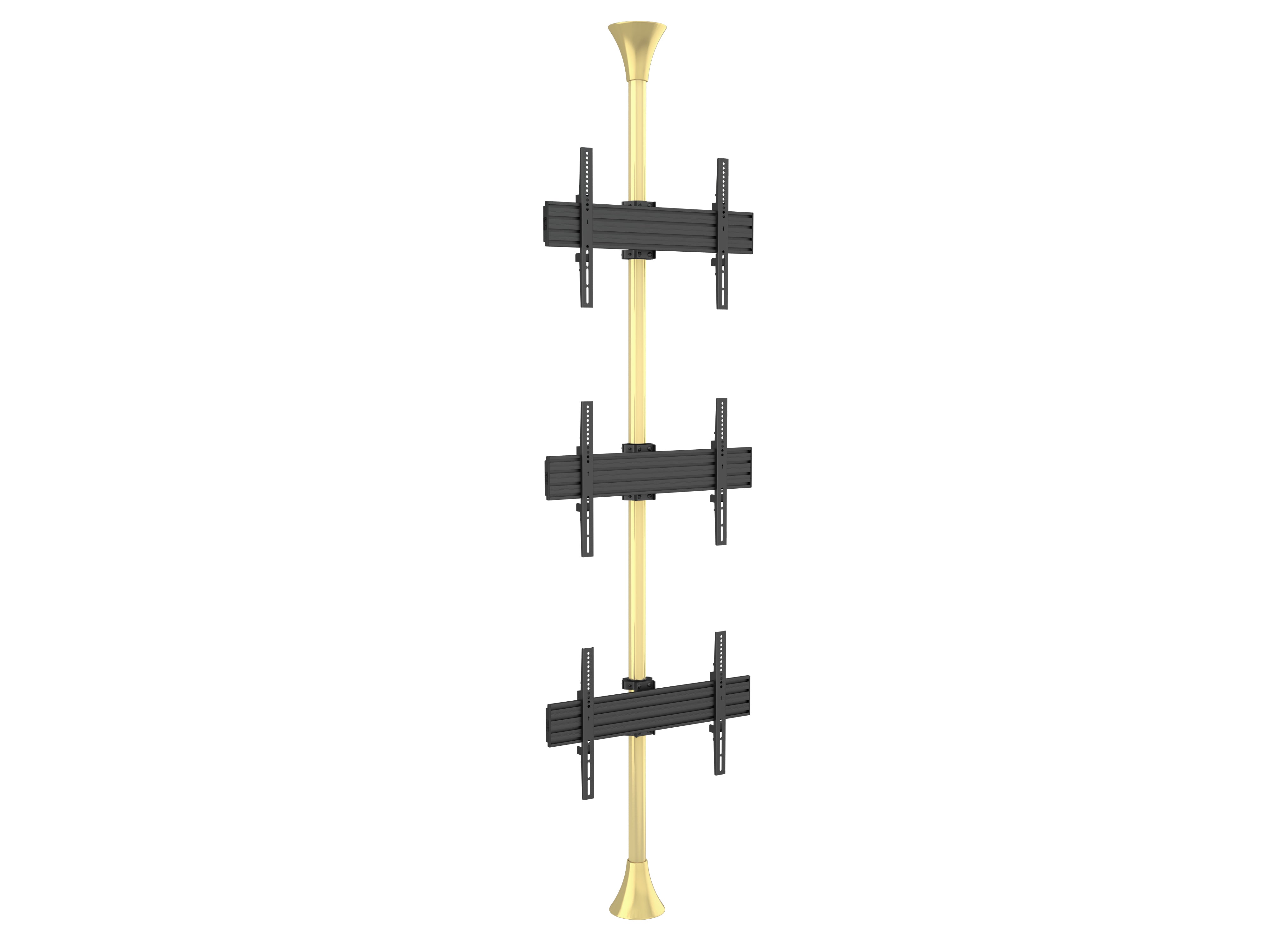 M FLOOR TO CEILING MOUNT PRO MBFC3U BRASS