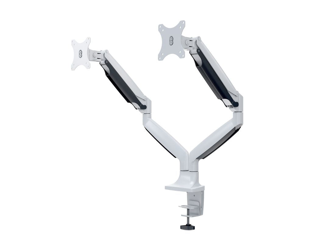 MB DESKMOUNT GAS SPRING DUAL WHITE MAX 9KG