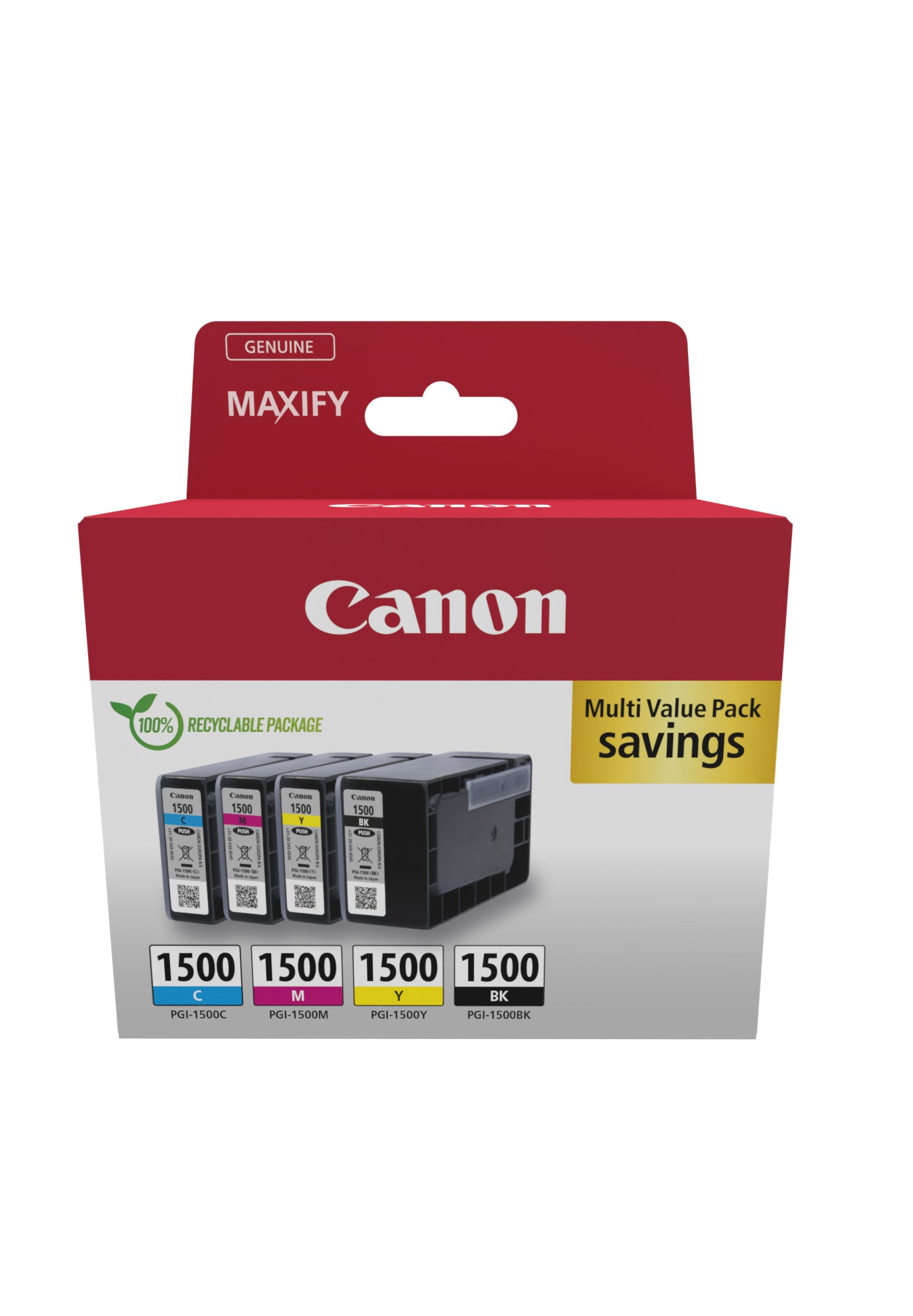 CANON PGI-1500 Ink Cartridge BK/C/M/Y