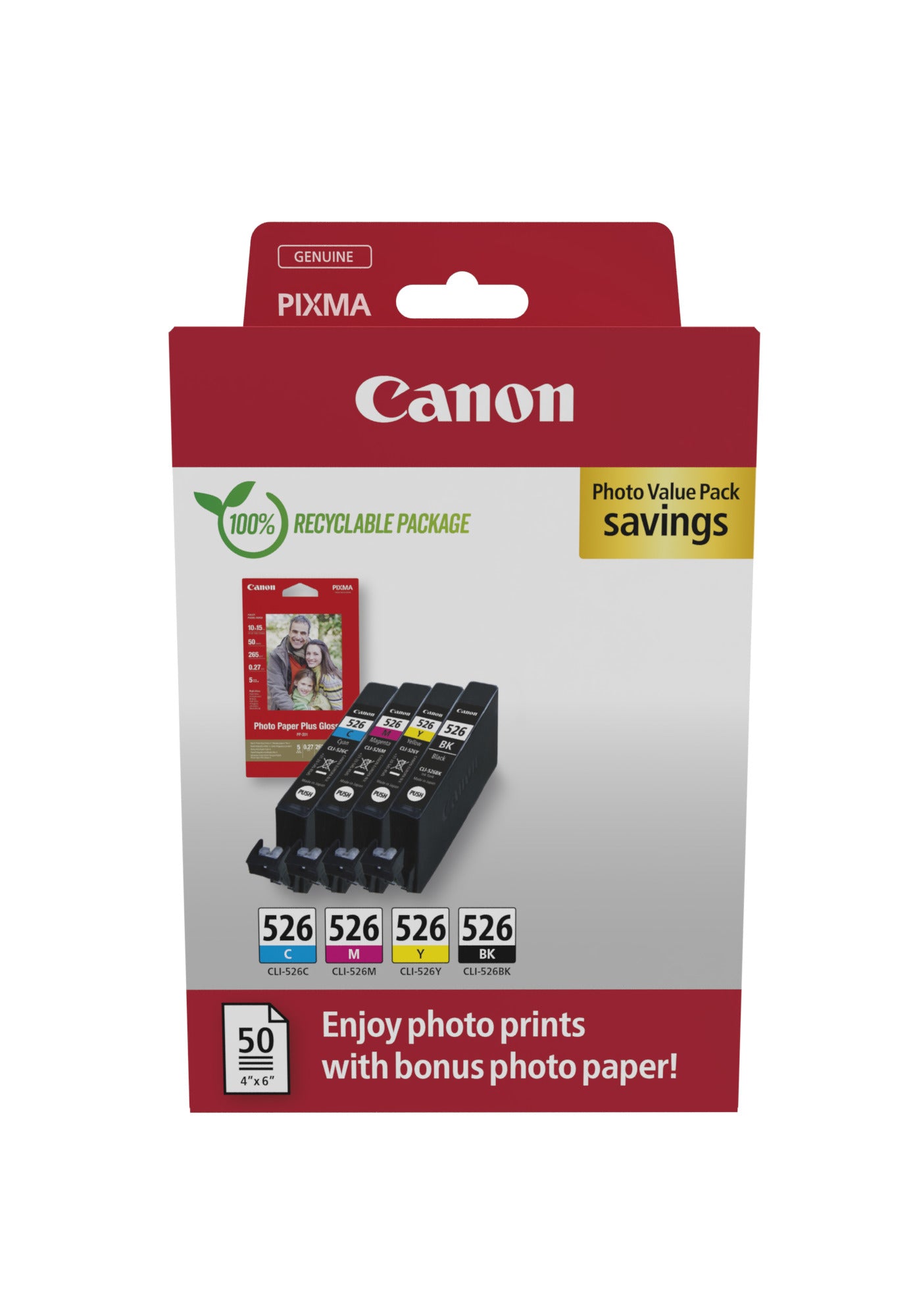 CANON CLI-526 Ink Cartridge C/M/Y/BK