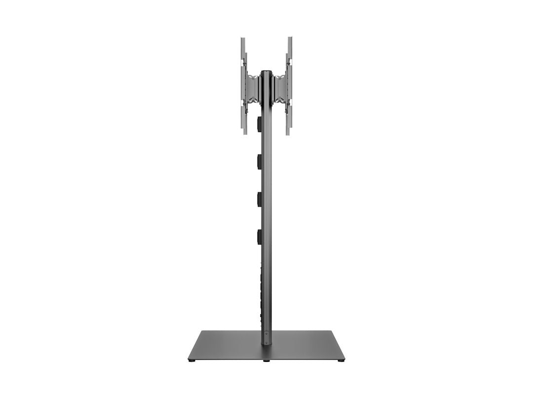 M PUBLIC DISPLAY STAND 180 HD BACK TO BACK BLACK W. FLOORBASE