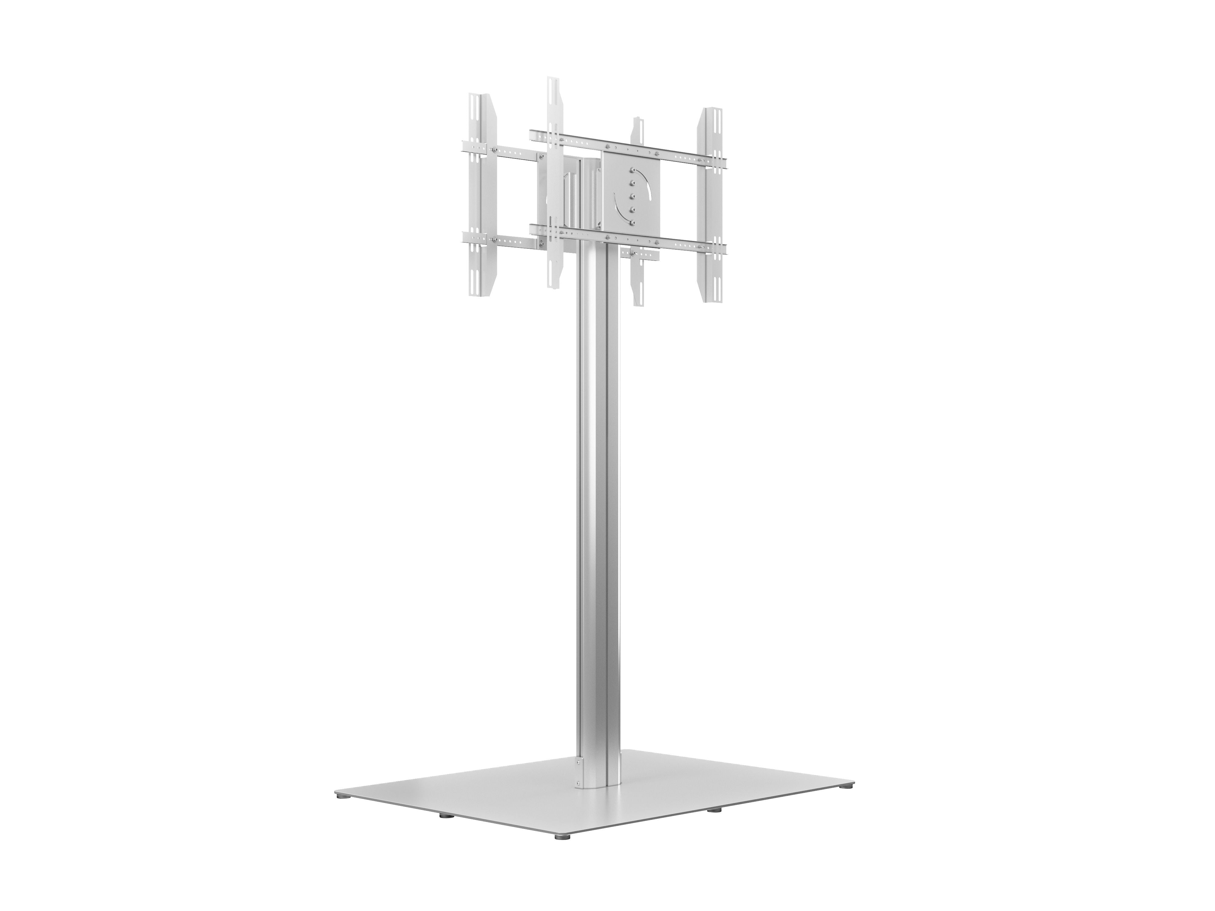 M PUBLIC DISPLAY STAND 180 HD BACK TO BACK SILVER W. FLOORBASE