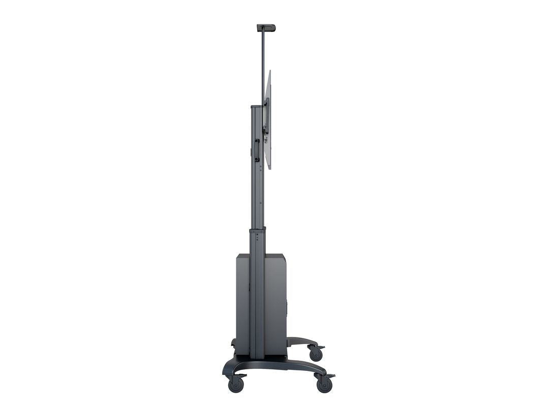 M PUBLIC FLOORSTAND DUAL PILLAR 180 HD WITH AV CABINET