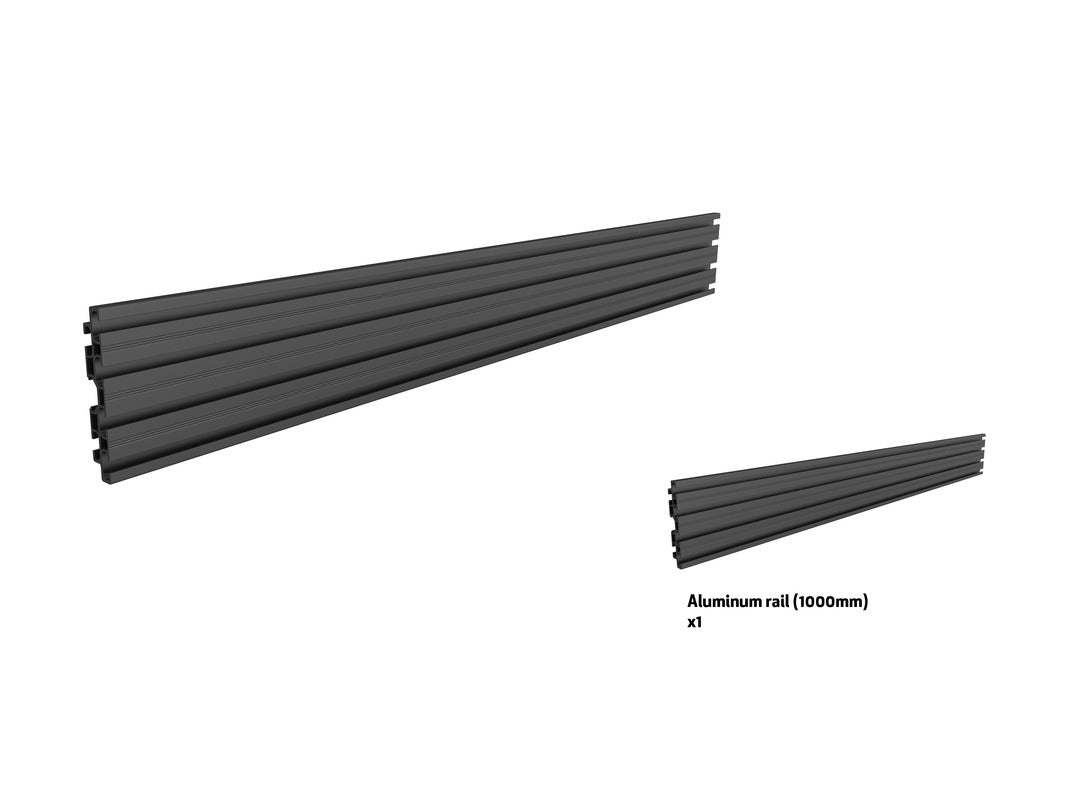 M PRO SERIES - SINGLE SCREEN RAIL 100CM BLACK