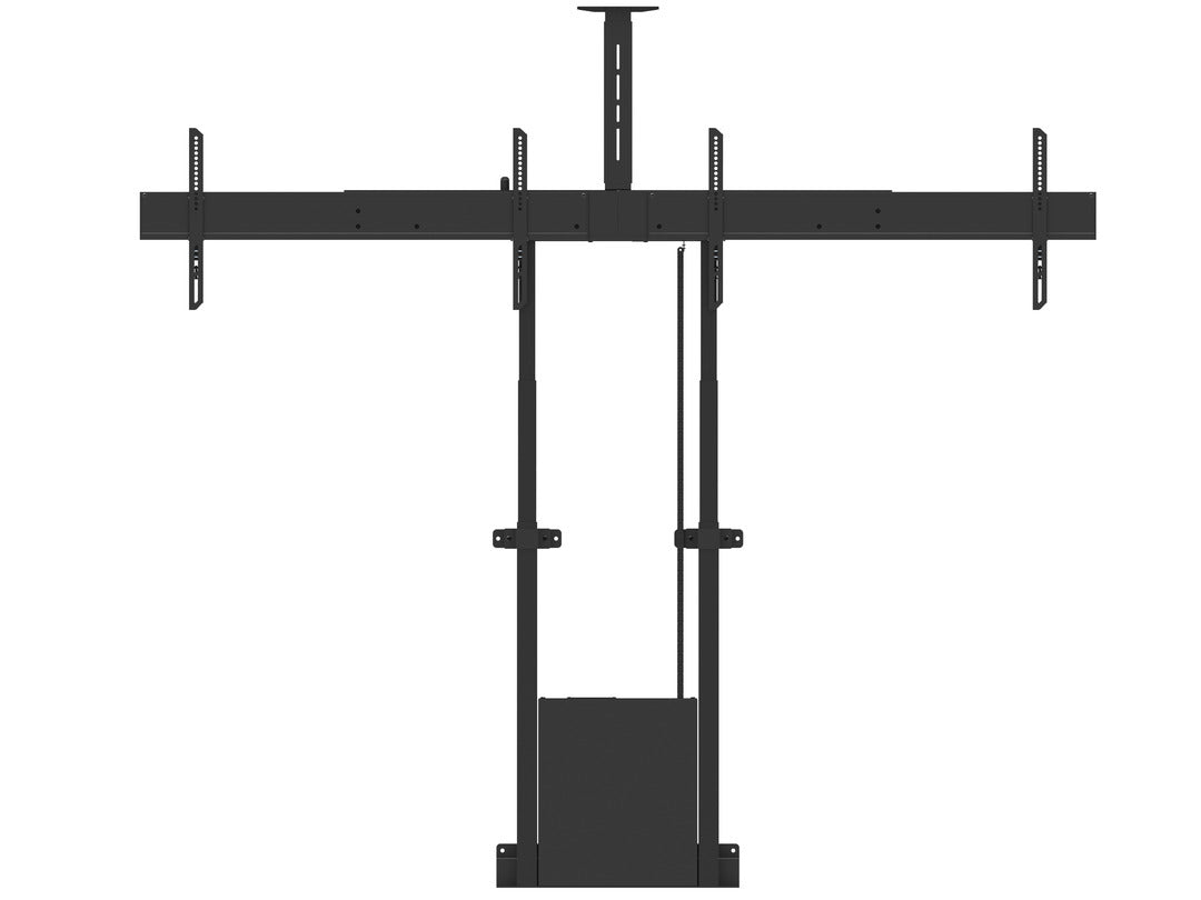 M MOTORIZED FLOORMOUNT DUAL SCREEN INCL CABINET & CAM-SHELF 120KG