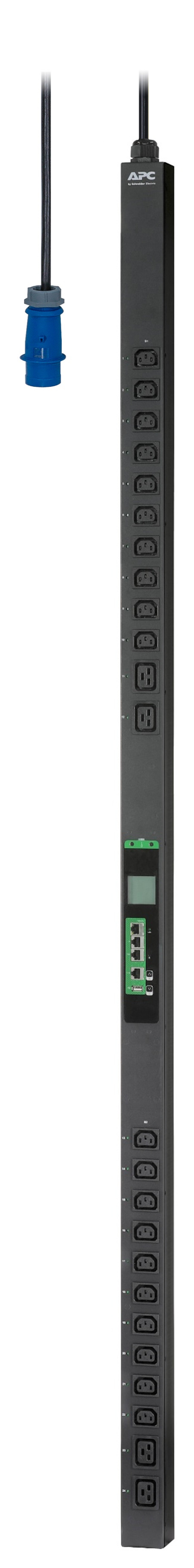 APC EASY PDU, SWITCHED,ZEROU,16A,230V,(20)C13 & (4)C19, IEC309