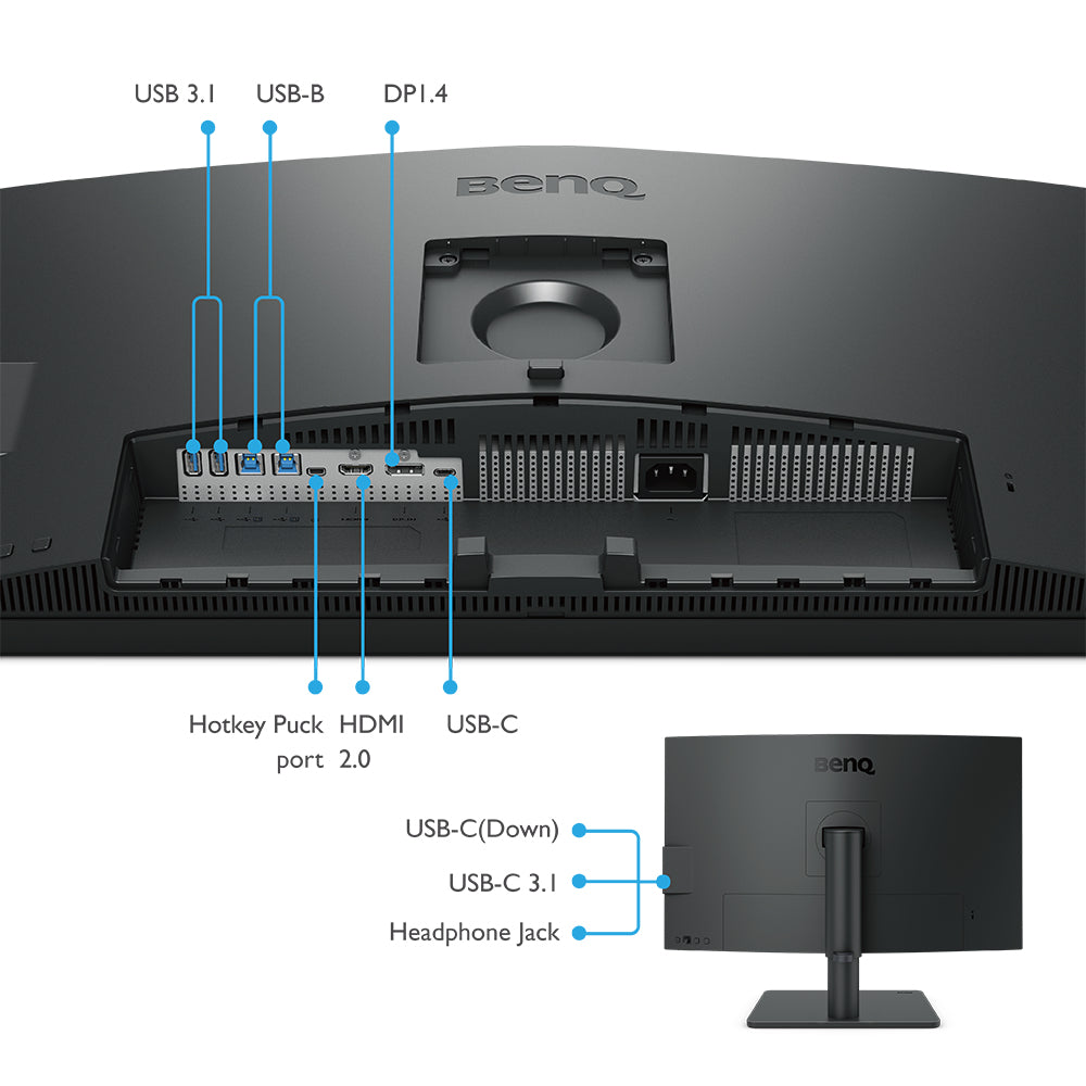 BENQ PD2705U 27 4K IPS 99% SRGB &REC709 HDR10 HDMI/DP/USB 3.2/USB-C PD65W