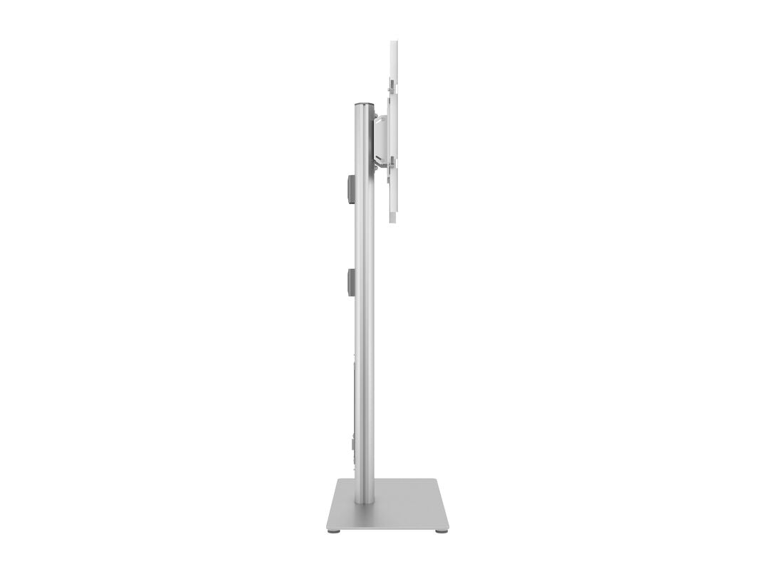 MB PUBLIC DISPLAY STAND 145 HD SINGLE W. FLOORBASE SILVER