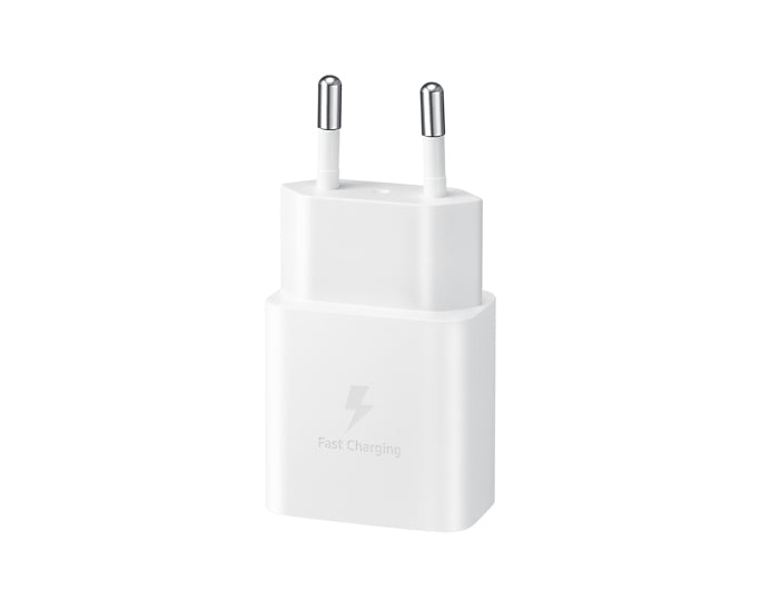 SAMSUNG WALL CHARGER 15W INCL. TYPE C TO C-CABLE WHITE