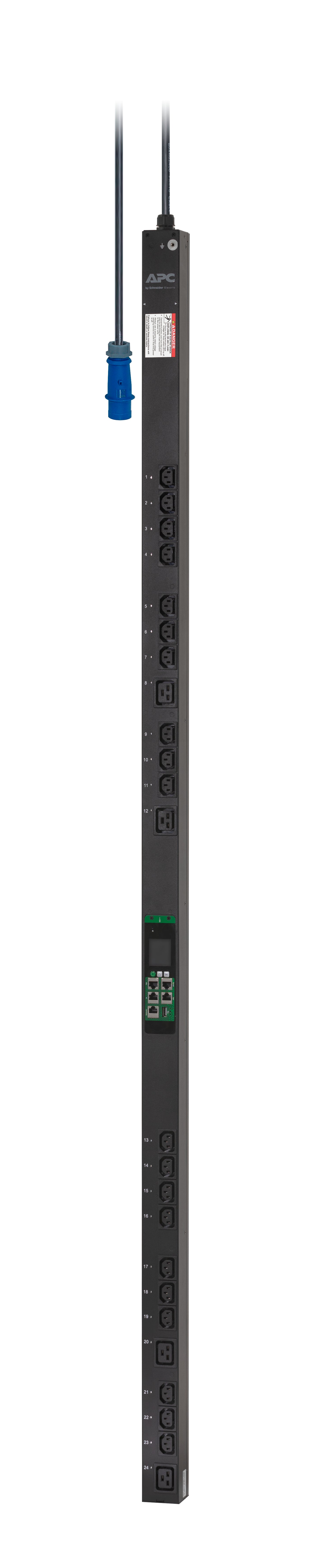 EASYPDU, METERED-BY-OUTLET WITH SWITCHING, ZEROU, 16A, 230V, (20) C13 & (4) C19