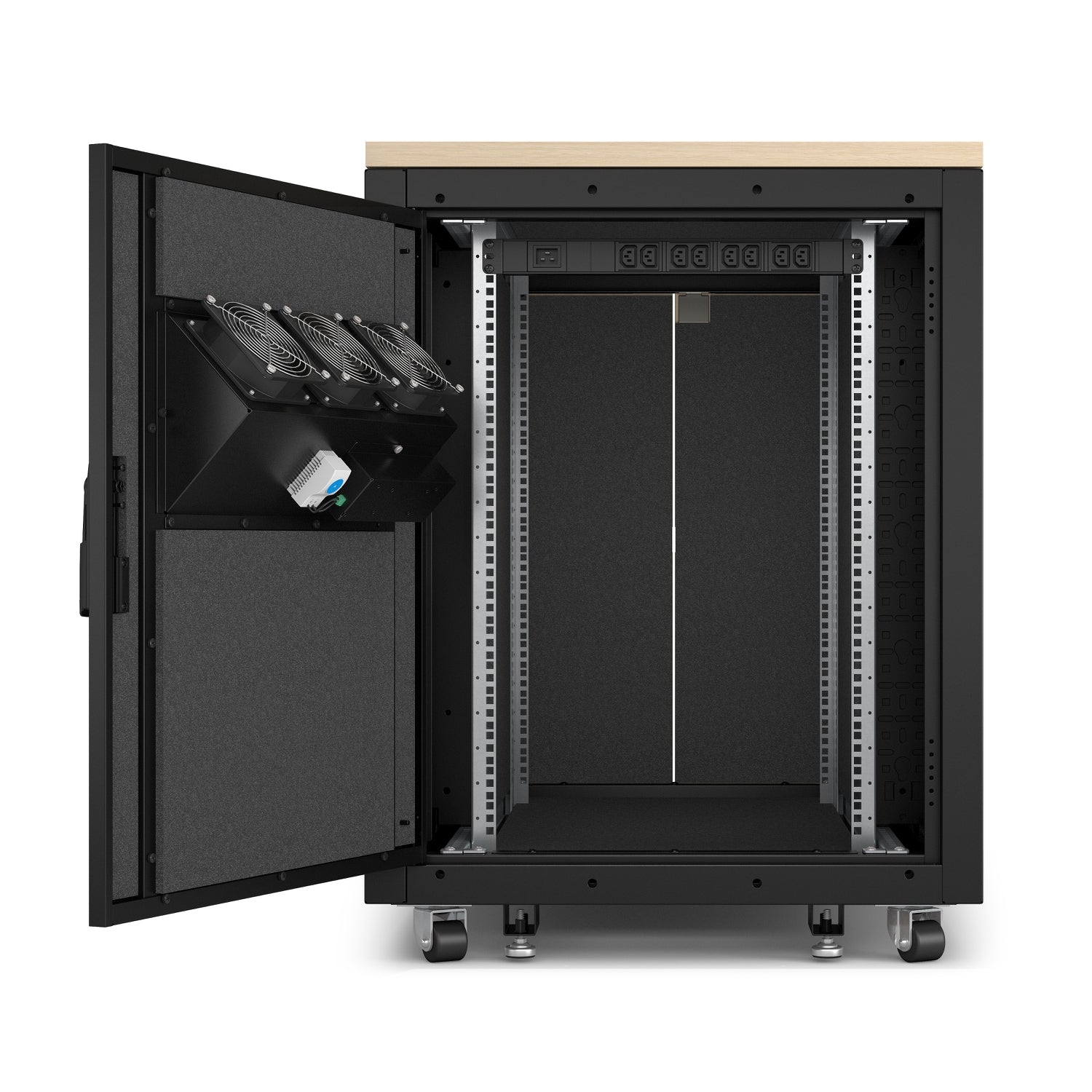 APC NETSHELTER CX 17U SECURE SOUNDPROOFED SERVER RACK ENCLOSURE