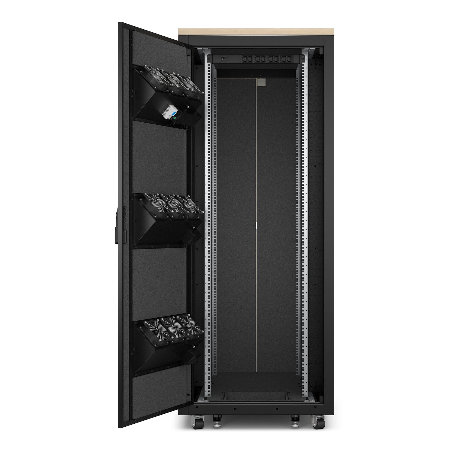 APC NETSHELTER CX 38U SECURE SOUNDPROOFED SERVER RACK ENCLOSURE