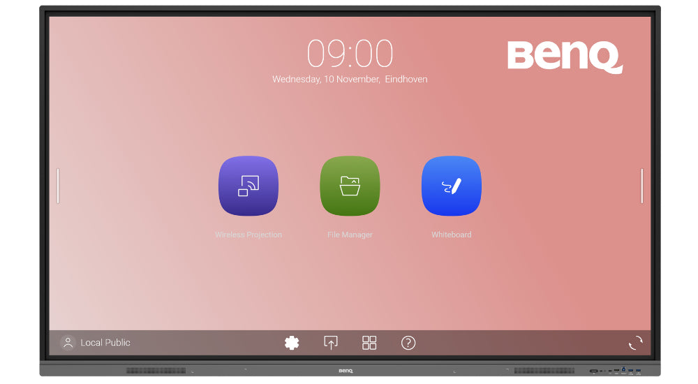 BENQ RE8603 86 4K, IR 40 TOUCH, 400 NITS, ANDROID11, 18/7, EZW6, ISHARE2, AMS, DMS, USB-C, WALL MOUNT