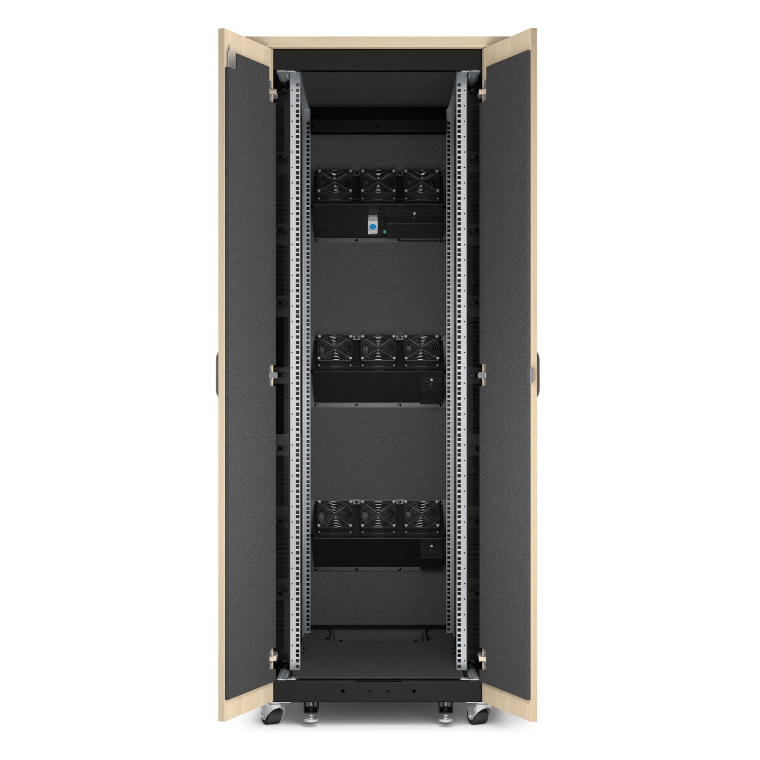 APC NETSHELTER CX 38U SECURE SOUNDPROOFED SERVER RACK ENCLOSURE